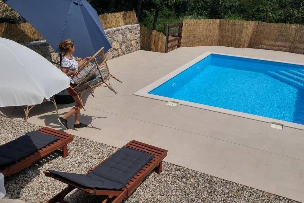 Holiday Home Brgud With Private Pool Near Opatija Jurdani Kültér fotó